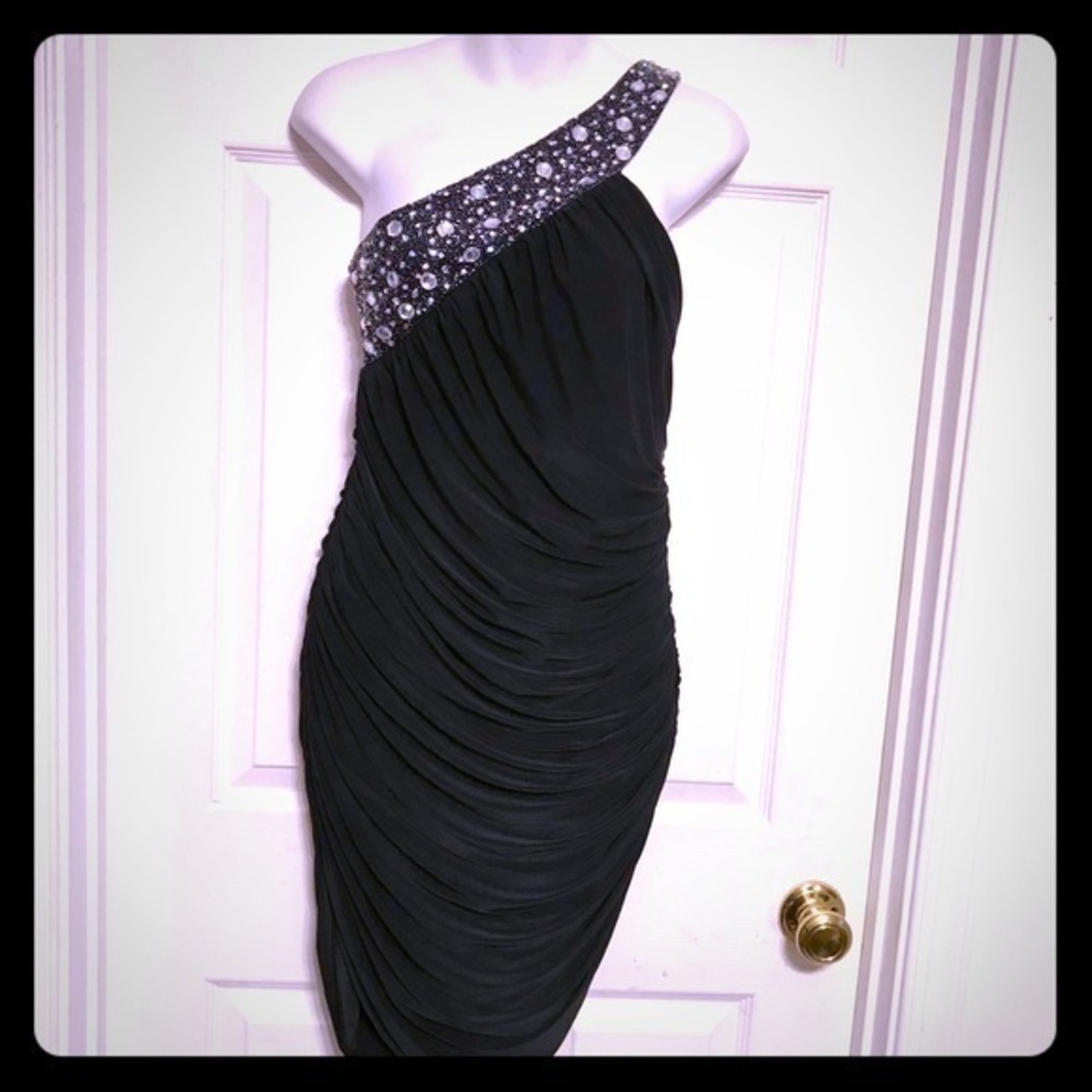 Gabriella Rocha vintage ruched cocktail dress sz 8